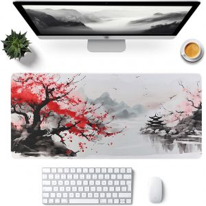 Tapis De Souris Gamer,Tapis De Souris Xxl Blanc 900X400,Tapis De Souris Manga,Base Antidérapante En Caoutchouc Naturel,Imperméable Et Antitache, Pour Pc, Macbook, Ordinateur Portable(G) - Neuf