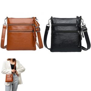 Sac bandouli&egrave;re pour t&eacute;l&eacute;phone portable (lot de 2) avec poches zipp&eacute;es et bandouli&egrave;re amovible - Neuf