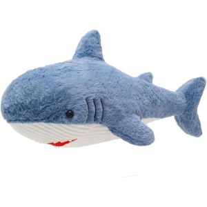 KALANKA-25cm Shark Plush Animal,Soft Shark Plush Toy,Jouets &Eacute;cologiques En Peluche Requin,Jouet Peluche Requin Doux,Requin En Peluche Oreiller,Requin Coussin DE Poup&eacute;e,Enfants Cadeau,D&eacute;coration Chamb - Neuf