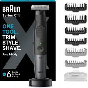 Series X, Tondeuse Hybride Électrique Pour Hommes, Vi Et Corps, Avec 6 Peignes, Lame 4d Innovante, Tondeuse À Barbe Et Rasoir Pour Le Corps, Skinshield, Sabot Bidirectionnel, Tête Flexible - Neuf