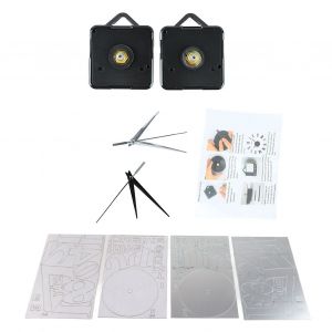 HJLIAN Horloge murale silencieuse et precise a monter soi-meme, autocollants decoratifs sans cadre, pour salon, chambre a coucher, bureau - Neuf