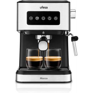 ChenQuanSarl-Monza Machine À Café Expresso Et Cappuccino 20 Bars, Écran Tactile Digital, Vapeur Orientable, Café Moulu Ou Ese À Dose Unique, Réservoir De 1,5 L, Fonction Chauffe-Tasses, 1050W, Inox - Neuf