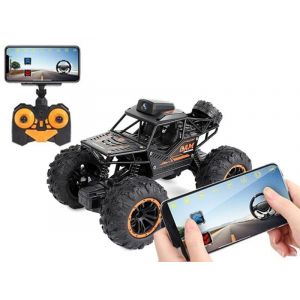 Voiture télécommandée tout-terrain avec application et caméra, 2,4 GHz, vidéo HD, contrôle gestuel, portée de 40 m - Neuf