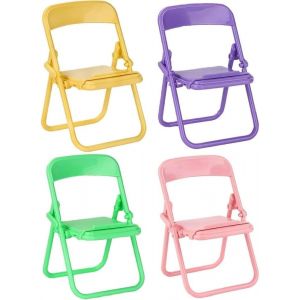 Mini Chaise Pliable Pour T&eacute;l&eacute;phone Portable, 4 Couleurs - Neuf