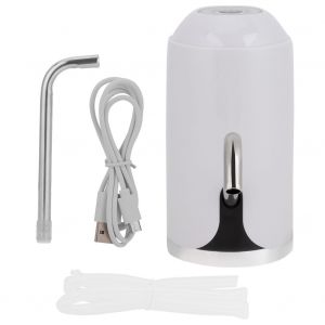 HJLIAN Pompe a eau potable sans fil de qualite, distributeur d'eau en bouteille electrique avec chargement USB (blanc) - Neuf