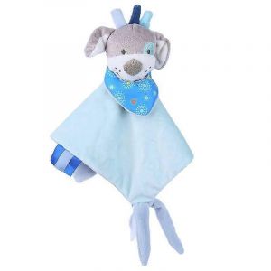 Jouets Pour Bébés : Hochet En Peluche, Lapin Mignon, Jeux Pour Bébés, Couverture En Peluche Douce, Animaux En Peluche, Serviette, Poupée, Jouets Pour Bébés De 0 À 12 Mois-Chien Bleu - Neuf