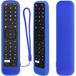 Housse Coque En Silicone Pour Hisense Télécommande, En2r30n En2k30p En2p30h En2j30h En2d30h, Etui De Protection Pour Hisense Télécommande, Antidérapage, Antisismique, Lavable (Bleu) - Neuf