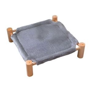 Lit Surélevé Pour Animaux De Compagnie,Lit Tabouret Pour Chat Et Chien,Chaise Pour Animaux,Gris Foncé - Neuf