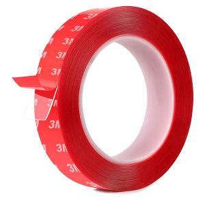 Cinta Doble Cara Extrafuerte,Cinta Doble Cara Transparente 1,0cm X 5m Alta Temperatura Y Resistente Al Agua,Apto Para Interior Y Exterior Cinta - Neuf