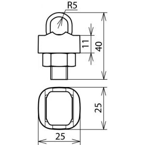 Dehn KS Connecteur St Tzn ZDC Pour Rd 7-10mm Une pi&egrave;ce - 301000 - Neuf