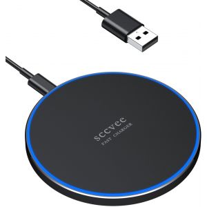 Chargeur Sans Fil 20w Max, Chargeur Rapide Sans Fil Station De Charge Sans Fil Station De Charge Inductive Compatible Avec Samsung Galaxy S24/S23/S22/S21, Compatible Avec Iphone 12/13/14/15/16 Series - Neuf