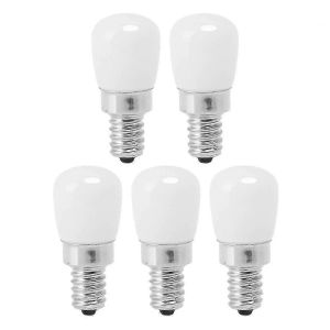 5pcs Led Réfrigérateur Ampoule Réfrigérateur Lampe E12 Pour L'éclairage De La Maison Du Congélateur - Neuf