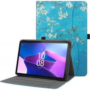 &Eacute;tui Universel Pour Tablette 9"",9.7"",10.1"",10.2"",10.5"",10.9"",11"",Housse Support En Cuir &Agrave; Plusieurs Vues Angles Dragonne Pour Tablette 9"" 10.1"", Avec Bande De Fixation En Silicone R&eacute;glable-Af - Neuf