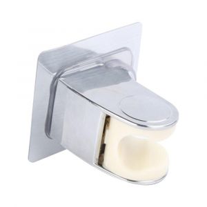 Support de pommeau de douche auto-adh&eacute;sif r&eacute;glable pour installation murale - Neuf
