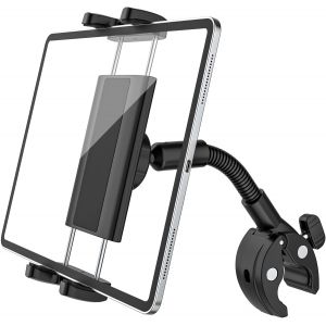 Support Tablette Col de Cygne pour V&eacute;lo Spin, Poussette, Fauteuil Roulant, Tapis Roulant, Bateau, V&eacute;lo D'int&eacute;rieur, Compatible iPad Pro Air Mini, Galaxy Tabs, 4-12.9"" Tablette und T&eacute;l&eacute;phone - Neuf