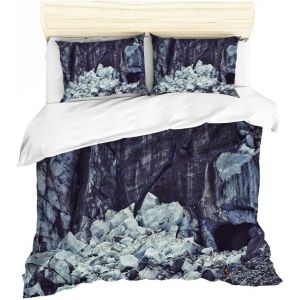 Housse De Couette Montagne Parures De Lit Personne Montagne Peak Naturel Paysages Montagne De Neige Prendre Une Photo Num&iquest;&iquest;Rique Imprimer Literie Et Taie D'oreiller (Style , X Cm - Neuf