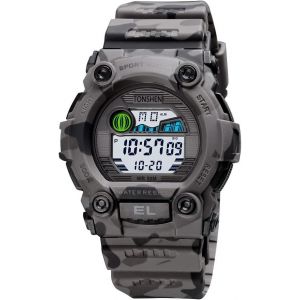 Eryi-Montre Homme Et Femme Digitale 50m Etanche Outdoor Militaires Électronique Chronomètre Date Plastique Caisse Et Caoutchouc Ruban Sport Montres Bracelet - Neuf