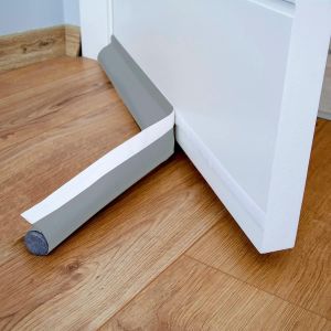 Kalanka-Boudin De Porte 90cm : Anti Froid Bas De Porte Unilatéral Avec Joint Auto-Adhésif, Protection Contre Les Courants D`Air Et Le Bruit,Weather Stripping Door Seal Strip (Antracite) - Neuf