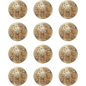 50 Gros Boutons Dorés Mercerie Pour Blazer Métal À Coudre 18 Mm¿Couvre Boutons Couture Manchette Femme Chemise Smoking¿Perfect Homme Bouton Pantalon Pour Capitonnage - Neuf