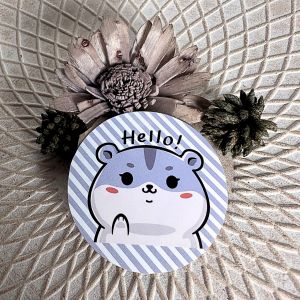 sticker personnalis&eacute; - rayures - hamster - fait main - Neuf