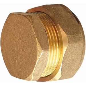 Raccord de Compression en Laiton-Embout d'Arr&ecirc;t,Manchons en Cuivre,Virole pour Extr&eacute;mit&eacute; de Tuyau (22 mm Lourd) - Neuf