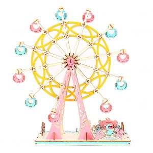 Puzzle En Bois Pour Enfants, Grande Roue, Jouet Educatif A Monter Soi-Meme - Neuf