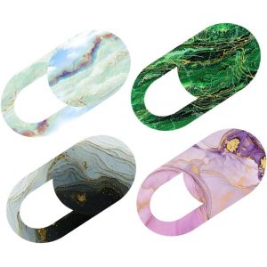 4 Pièces Cache Webcam Sliding pour Protection Motif Couverture pour Ordinateur Portable - Neuf