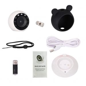 Mini camera de sport portable HD 720p avec vision nocturne infrarouge et camescope de securite domestique (noir) - Neuf