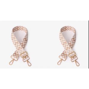 1 Sangle De Sac À Main De Style Ethnique, Large Sangle De Sac, Bandoulière En Polyester Avec Clips, Bandoulière Pour Sac En Toile, Sacs Fourre-Tout, Sacs À Main (Kaki) - Neuf