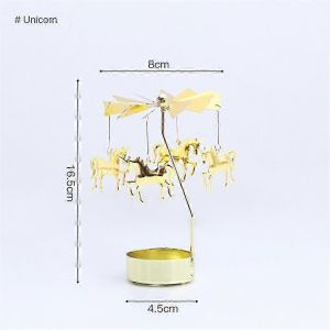 Photophore Carrousel Bougie chauffe-plat rotative Étagère Atmosphère Cadeau Breloques Bougie Tournante - Neuf