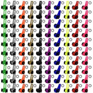 Lbgwp60-100pcs Cintre De Leurre, Crochet Canne Pêche Accroche Leurre Avec Deux Anneaux En Caoutchouc Pour L'eau Douce Salée - Neuf