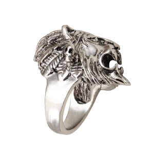 Bague Tete De Lion Exageree De Style Retro J274, Accessoire De Bijouterie (7) - Neuf