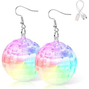 Meimie-Boucles D'oreilles Boule,Accessoires Thème Fête - Neuf