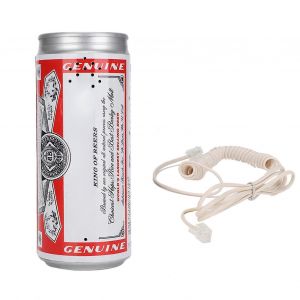 WX2179A t&eacute;l&eacute;phone en forme de canette &agrave; la mode t&eacute;l&eacute;phone filaire &agrave; son clair (pour la bi&egrave;re Budweiser) - Neuf