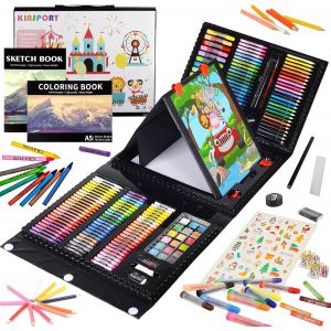 NouvelHorizonstore-290 pi&iquest;&iquest;ces Mallette dessin Enfant, coloriage kit dessin Enfant, Art Set, Mallette de Coloriage - Neuf