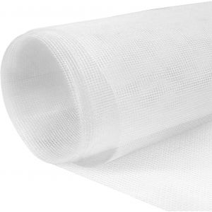 Moustiquaire de fenêtre (500 x 120 cm), rouleau de moustiquaire réglable, maille en fibre de verre blanche ignifuge et durable, moustiquaire anti-insectes et anti-mouches, tissu moustiquaire au mètre - Neuf