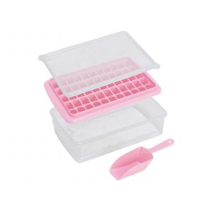 Bac &Agrave; Gla&ccedil;ons 55 Cubes Avec Bac Et Pelle - Rose - Neuf