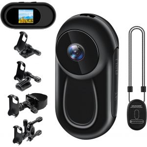 SUBZONAL-Minicam&eacute;ra d'action, Cam&eacute;ra d'action Sportive HD 1080P, Cam&eacute;ra Corporelle Miniature, Cam&eacute;ra pour Casque &agrave; 120&deg;, Camera d'action Magn&eacute;tique avec Vision Nocturne et Nombreux Accessoires - Neuf