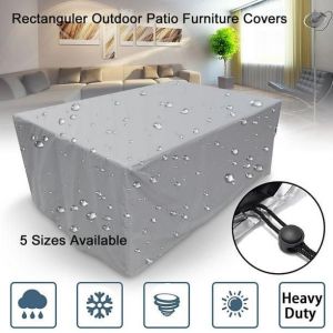 Housse De Mobilier De Jardin Imperm&eacute;able 210d Pour Ensemble Table Et Chaises De Jardin. Housse De Mobilier De Jardin Polyvalente. - Neuf