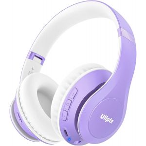 Casque Bluetooth Sans Fil, 65 Heures De Lecture Avec Micro 6 Modes Eq, Casque Audio Bluetooth 5.3 Pliable Pour Voyage/Bureau/Pc (Violet) - Neuf