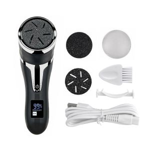 Lime &Eacute;lectrique Pour Les Pieds, Aspirateur Pour &Eacute;liminer Les Callosit&eacute;s Et Les Peaux Mortes, Outil De P&eacute;dicure, Noir - Neuf