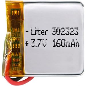 Batterie 302323 LiPo 3.7V 160mAh 0.592Wh 1S 5C Liter Energy Battery pour l'&eacute;lectronique Rechargeable T&eacute;l&eacute;phone Portable Smartwatch GPS-Ne Convient Pas &agrave; la Radiocommande 25x23x3mm (160mAh|302323) - Neuf
