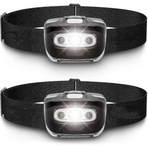 Lampe Frontale &Agrave; Led Lampe De Poche S500 [2 Pack]-Running, Camping, Phares Phares - Neuf