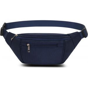 KALANKA-Sac Banane Homme Femme Étanche Unisexe Sacoche Banane Sport pour Randonnée Cyclisme Balade Ville Vacances (Bleu) - Neuf