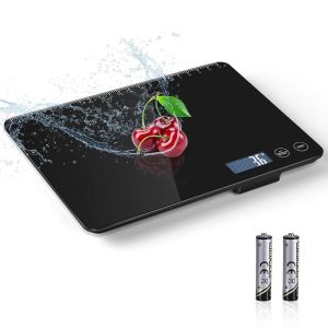 Balance De Cuisine Electronique, 10kg Pèse Alimentaire Numérique De Précision 1g En Acier Inoxydable Étanche, Écran Lcd Rétroéclairé, 6 Unités De Poids, Fonction Tare - Neuf