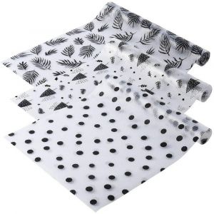 Lot de 3 rev&ecirc;tements imperm&eacute;ables non adh&eacute;sifs pour &eacute;tag&egrave;res et tiroirs de placards de cuisine et r&eacute;frig&eacute;rateurs - Neuf