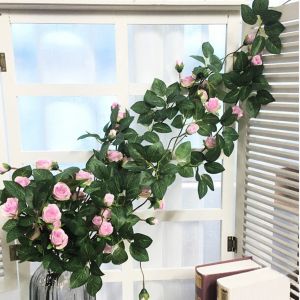 Hjlian Vigne De Roses Artificielles, Decoration De Mariage, Maison (Rose) - Neuf