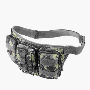 Sac banane tactique 2 L pour randonnée, escalade et voyage - Camouflage ACU, hydrofuge, design multi-poches - Neuf