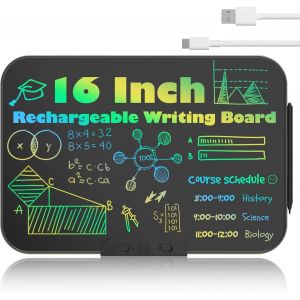 Jouets, Planche À Gribouiller Plein Écran De 40,6 Cm Pour Garçons Et Filles De 2, 3, 4, 5, 6 Ans, Tablette D'Écriture Lcd Rechargeable, Bloc De Dessin Coloré, Jouets D'Apprentissag[ARD915025] - Neuf