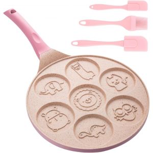 Subzonal-Po&ecirc;le &Agrave; Cr&ecirc;pes Anti-Adh&eacute;sive De 26 Cm : Sept Trous, Po&ecirc;le &Agrave; Cr&ecirc;pes, Avec Animaux, Po&ecirc;le &Agrave; Cr&ecirc;pes Pour Gaz, Etc. Po&ecirc;le &Agrave; ?ufs Au Plat Pour Omelettes, Cr&ecirc;pes, Hamburgers - Neuf